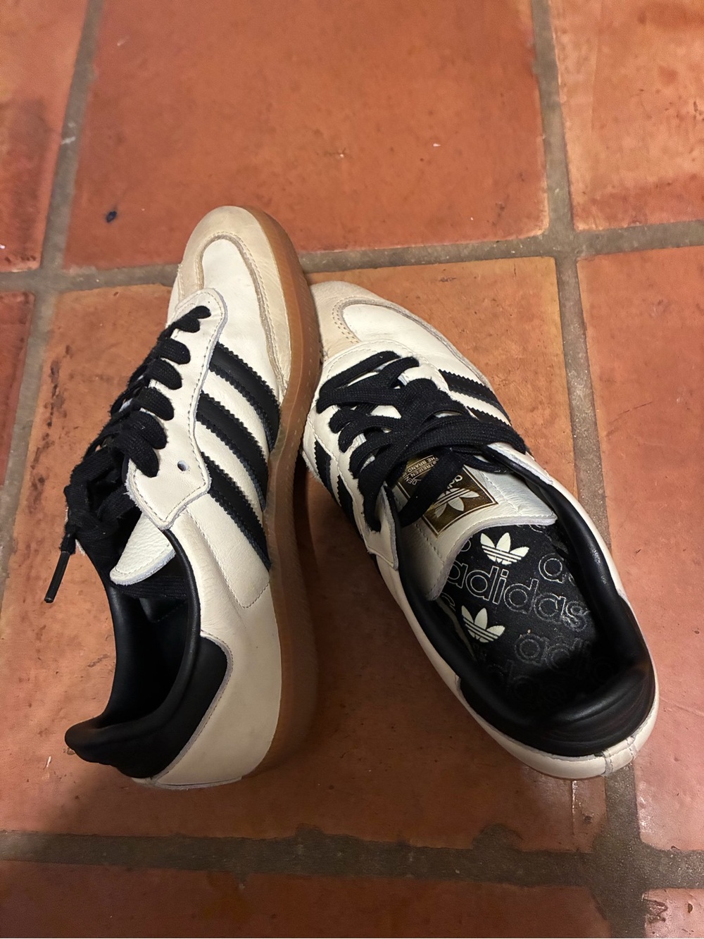 adidas Samba Sneaker - Off-White/Black/Gum - Picture 2 of 4